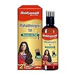 Baidyanath Mahabhringraj Pure Ayurvedic Hair Oil (200 ml), Provides Complete Hair Nourishment- No Added Chemicals and Fragrance