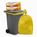 Presto! Hygiene Bags | XS | 180 Count | 30 Bags x 6 Rolls | 12 X 16 In | Yellow