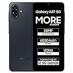 Samsung Galaxy A07 5G Smartphone (Black, 4GB RAM, 128GB Storage) | 120Hz Refresh Rate | Massive 6000mAh Battery | 50MP True Dual Camera | 6 Gen OS Upgrades | Knox Vault