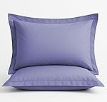 VAS COLLECTIONS Premium Pillow Cover Set of 2 | 210 TC 100% Pure Cotton | Solid Color Hotel Quality Pillow Covers for Home, Hotel & Hospital Use | 18 x 28 Inches (Lavender)