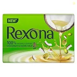 Rexona Coconut and Olive Oil Soap For Silky Smooth Skin(4 * 100g),Pack