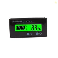xcluma New 8-70V LCD Acid Lead Lithium Battery Capacity Indicator Volt