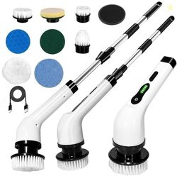 Seseno 9 in 1 Electric Spin Scrubber, Cleaning Brush Scrubber for Home