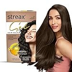Streax Gel Hair Colour for Women & Men, Dark Brown 3, 150ml | Hair Colour Dark Brown| 100% grey coverage | Long Lasting Hair Color, Easy to Use | Ammonia-Free Hair Color, Lasts Up to 20 Washes