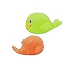 Squeezy Whale Squeeze Noise Good As Bath Toys Chu Chu Funny Toy (Color May Vary, Pack of 2 pcs)