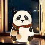 Panda Night Lamp for Bedroom, Cute Lamp, Panda Light, Room Decor, Valentine Gift for Girlfriend (Close Eye)