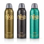 Nike Woman Deodorant Spray Pack of 3 â Honey, Oud & Musk Long Lasting Fragrance Body Spray for Women | 24H Freshness | 200ml Each