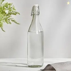 Home Centre - Glass Water Bottle with Stopper - 1L | Infinity Ardour |