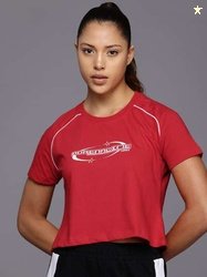 HRX by Hrithik Roshan Printed Lifestyle Crop T-shirt