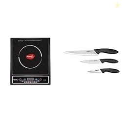 Pigeon by Stovekraft Cruise 1800-Watt Induction Cooktop (Black) & Stai