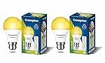 Crompton Dyna Ray 7W Round B22 LED Warm White Pack of 2