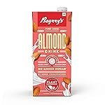 Bagrrys Plant Based Almond Drink, Unsweetned 1l | Vegan | Gluten Free| Dairy free | No Added Sugar| Plant based milk | No Preservatives