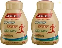 Revital H Multivitamin For Men (30 Capsules) With Natural Ginseng, Zin
