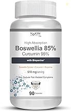 Vokin Biotech Boswellia Serrata and Curcumin with Bioperine - 90 Capsu