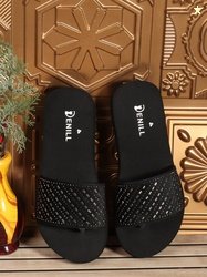 Denill Women Solid Open Toe Flats