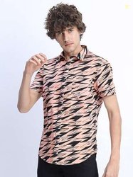KETCH Printed Slim Fit Casual Shirt