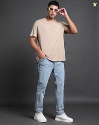 U.S. Polo Assn. Men Heavily Washed Slim Straight Fit Jeans