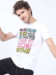 KETCH Men Printed Slim Fit T-shirt