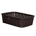 Kuber Industries Multipurposes Small M 15 Plastic Basket, Organizer for Kitchen, Countertops, Cabinets, Bathrooms Without Lid (Brown) -46KKM0110,Standard