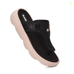 Action Womens Thong Flip-Flops-APTW-106-Black-Beige-6