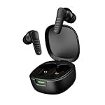 pTron Bassbuds NEO TWS Earbuds w/ 13mm Drivers, 45Hrs Playtime, Dual HD Mic & AI-ENC Calls, Custom EQ, Mobile App, Bluetooth V5.4 Earphones, Voice Assistant, Type C Fast Charging & IPX5 (Raven Black)