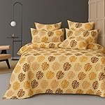 BSB HOME Premium Cloud Cotton Fitted Bedsheets with 2 Pillow Covers for King Bed | 300-320 TC | Size 78×72+10 Inches | Alomods | Soft, Durable and Deep Pocket 360 Fitted Sheet