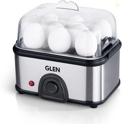 Glen Electric Egg Boiler Steamer Boils 8 Eggs Auto shut Off, Push Butt