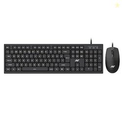 Ant MASTER10 Full Size Wired Keyboard and Mouse Combo, 104 Keys, 6 Ant