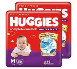 Huggies Complete Comfort Wonder Pants | Pant Style Baby Diapers Medium