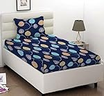 VAS COLLECTIONS 200 GSM Double Bedsheet with 2 Pillow Covers | 160 TC Soft Brushed Microfiber – Breathable & Wrinkle Free – 3 Pcs Set (à¤¸à¤¿à¤à¤à¤² à¤¬à¥à¤¡à¤¶à¥à¤) | Blue Multi