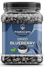 FreshoCartz Dried Blueberry Plum 250gm | Whole & Plump | Perfect Ingredient for Baking, Granola & Desserts