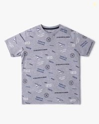 Pepe Jeans Theo All-Over Print Crew-Neck T-Shirt