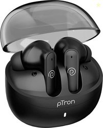 PTron Bassbuds Indie w/ AI-ENC Clear Calls, 45hrs Playt...