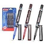 Reynolds TRIMAX RollerBall Pen SET – 5 PENS (3 BLUE 1 BLACK 1 RED)| ROLLER BALL PEN FOR WRITING | PEN FOR STUDENTS & OFFICE STATIONERY | 0.5 mm TIP SIZE
