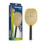 Crompton Anti-Mosquito Racquet Zappy | Mosquito Bat | Mosquito Killer | Rechargeable Mosquito Racket | Long Lasting Battery | 6 Months Warranty