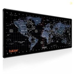 Tukzer World Map Extended Gaming Mouse Pad, High Speed Mouse Tracking