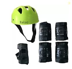 RAKSO Skating & Cycling Protective Set - Color- Green (Set of 4 pcs) K
