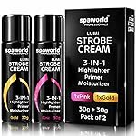 Strobe Cream For Face Pink & Gold (30+30g) | Superb Radiant Combo | Highlighter + Primer + Moisturizer | Hydrating & Illuminating Makeup Base for Instant Glow