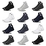 Fitness MantraÂ® 12 Pairs Sports Ankle Cotton Socks | Free Size| Breathable| Daily Use| Multicolor| 12 Pairs|