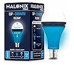 Halonix 10W Up-Down Glow White & Blue 3-Mode B22D LED Bulb | Switch On/Off to Change Color | Decorative LED Bulb | White and Blue Color