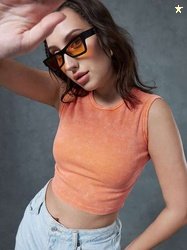 Bewakoof Orange Crop Top
