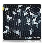 Ant Esports Prism Mouse Pad with Anti-fray Stitching, Waterproof Surface & Non-Slip Rubber Base with Stitched Edges Gaming Mouse Mat for Laptop, Compatible with Laser and Optical Mice â Black