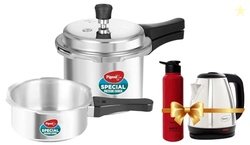 Pigeon Aluminium By Stovekraft 12708 Pressure Cooker Combo, Outer Lid,
