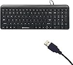 ZEBRONICS Zeb-Glide USB Wired Multimedia Keyboard for PC/Laptop with Rupee Symbol Key, Plug & Play, Gold Plated USB Connector