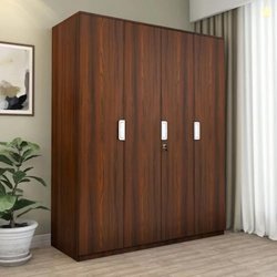 Nilkamal Joyce Neo 4 Door Wooden Wardrobe for Bedroom | Almirah with 1