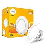 wipro polycarbonate Alpha 10W Round Downlight Junction Box|Neutral White (4000K)|Glare-Free Design |Recessed Down Light For False Ceiling|Cutout 3 Inch|Pack Of 1