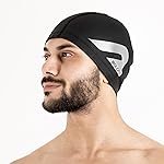 Boldfit Swimming Cap for Men PU Swimming Caps for Women Unisex Swim Cap for Boys, Girls Swimming Cap for Women Long Hair Swimming Head Cap Men Swim Cap Easy Fit – Black