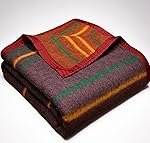 VAS COLLECTIONS Premium Wool Blend Stripe Blanket | 500 GSM | Soft, Warm & Lightweight | Full Size 152×228 cm (60×90 inches) | 1.8 Kg | Ideal for Winter & All Seasons | Grey & Green Stripes