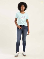 LEVI'S 711 Women Skinny Mid Rise Blue Jeans