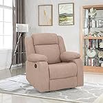 Duroflex Avalon – Single Seater Premium Fabric Recliner Sofa | 3 Recline Modes | Soft Cushioning | 3 Years Warranty | Durable Wooden Frame | Superior Back Support – Brown